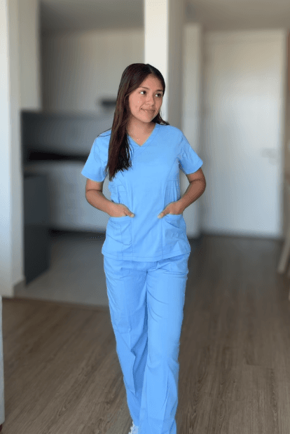 Uniforme Celeste Bebé (Popelina)